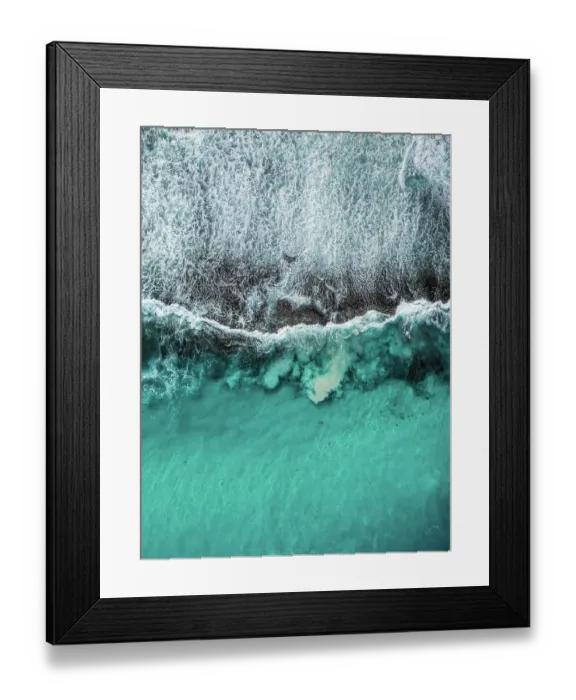 Framed Print : Drone photo showing Ocean waves breaking over an exposed rock formation, Twilight Bay, Esperance, Western Australia, Australia Framed Print : Drone photo showing Ocean waves breaking over an exposed rock formation, Twilight Bay, Esperance, Western Australia, Australia