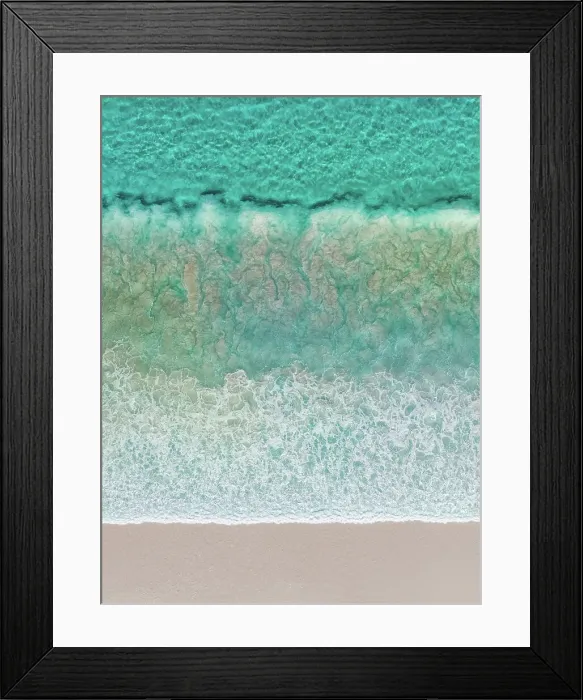 Framed Print : Overhead shot showing Ocean waves breaking onto a beach, Lucky Bay, Esperance, Western Australia, Australia Framed Print : Overhead shot showing Ocean waves breaking onto a beach, Lucky Bay, Esperance, Western Australia, Australia