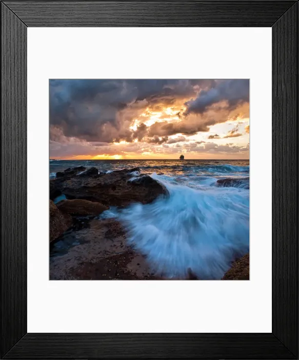 Framed Print : Container Ship sailing in to the Sunrise Framed Print : Container Ship sailing in to the Sunrise