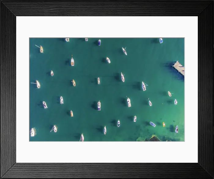 Framed Print : Aerial photo of Sydney - Watsons Bay boats harbour