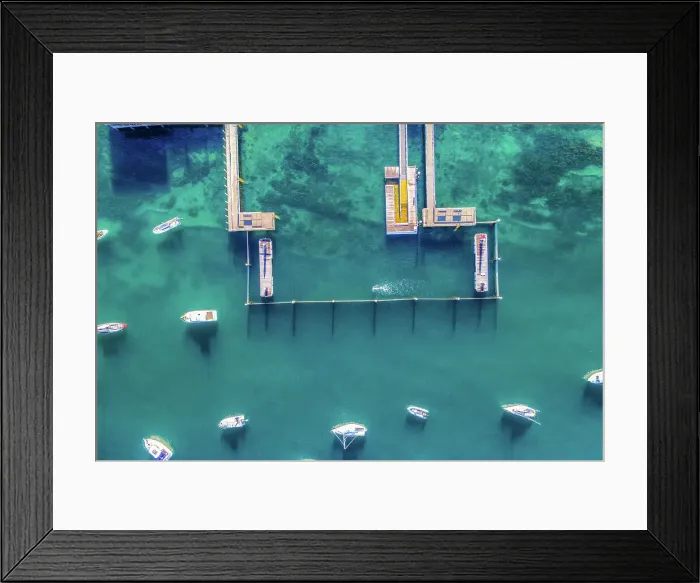 Framed Print : Aerial photo of Sydney - Watsons Bay boats harbour Framed Print : Aerial photo of Sydney - Watsons Bay boats harbour