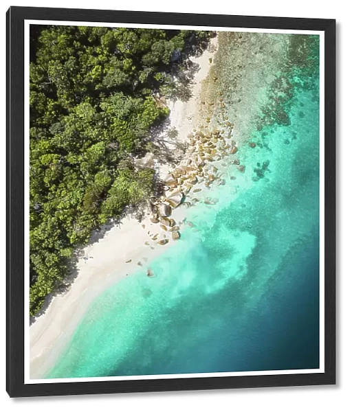 nudey beach drone image