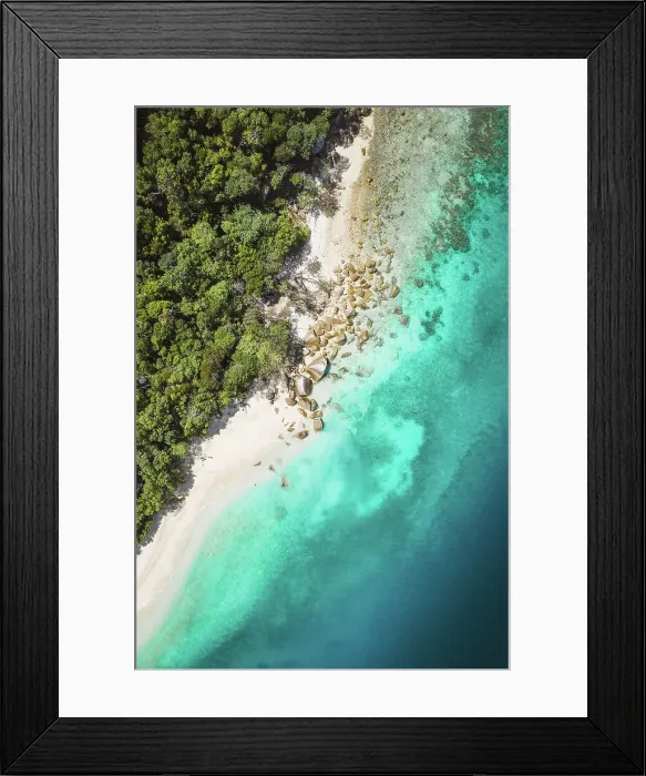Framed Print : nudey beach drone image Framed Print : nudey beach drone image