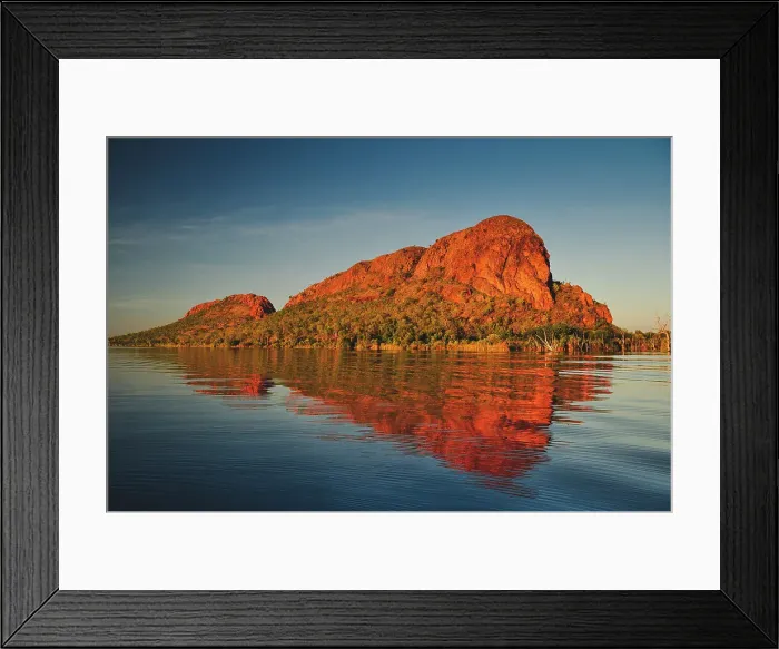 Framed Print : Kununurra river rock