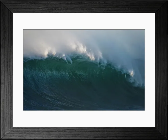 Framed Print : breaking wave on the east coast of austral during an east coast low