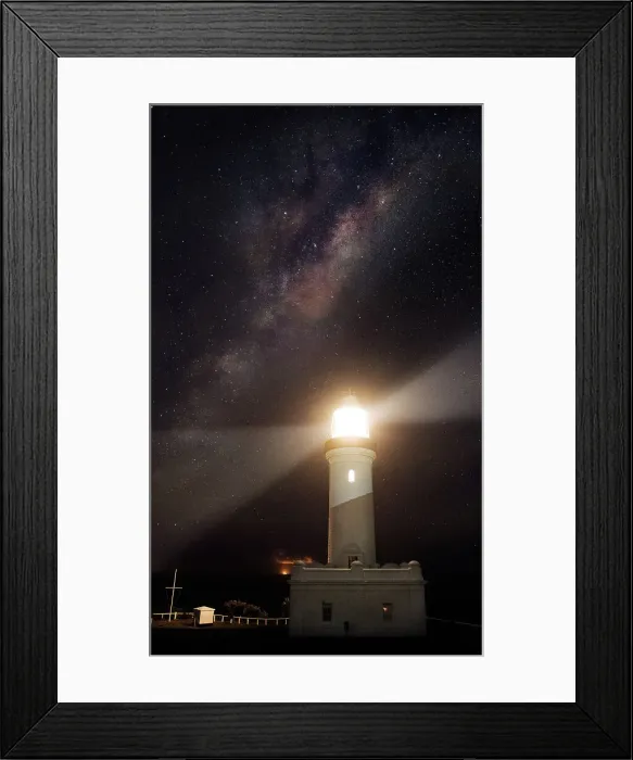 Framed Print : stars above lighthouse Framed Print : stars above lighthouse