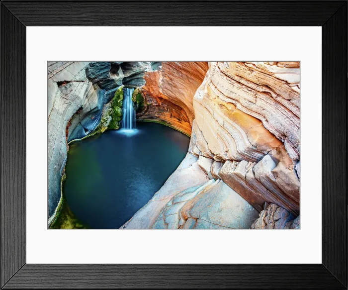 Framed Print : natural Pool, Karijini, Australia Framed Print : natural Pool, Karijini, Australia
