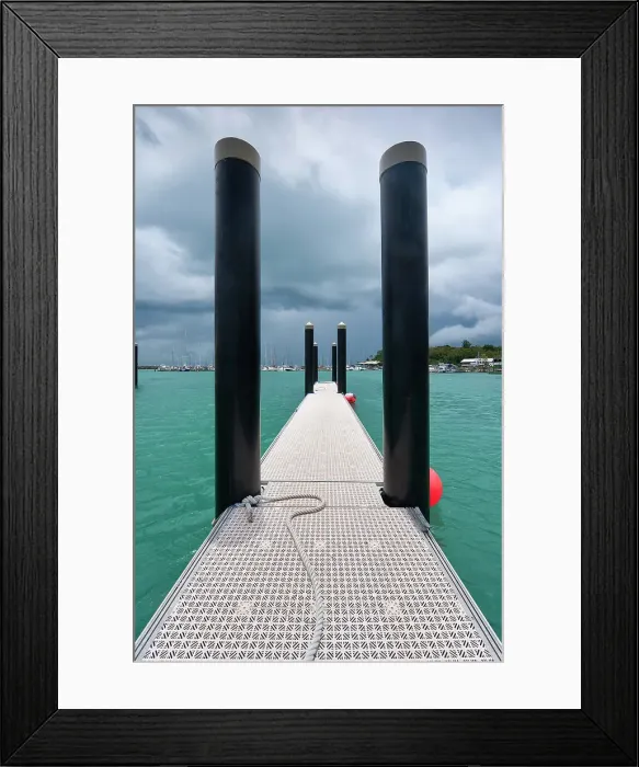 Framed Print : Jetty, jetty, harbour, Arlie Beach, Queensland, Australia, Oceania