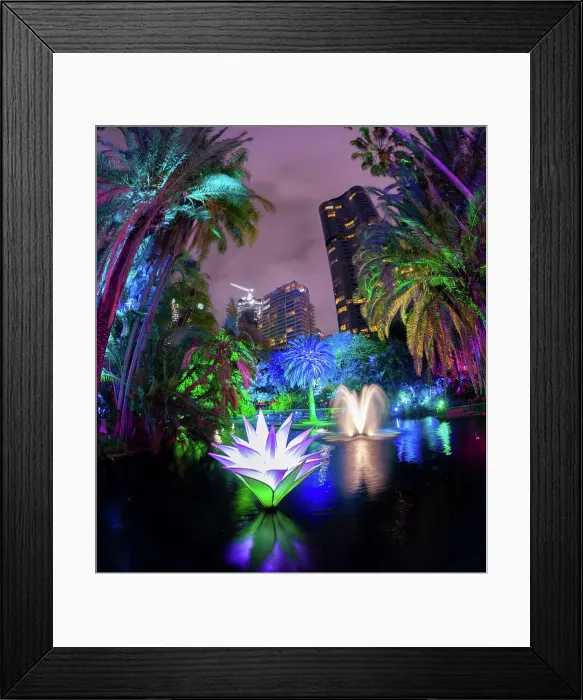 Framed Print : city lights