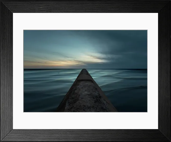 Framed Print : Beach Breaker - Digitally Enhanced Framed Print : Beach Breaker - Digitally Enhanced