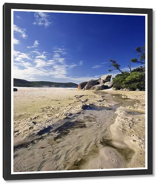 Stream on Squeaky Beach, Wilsons Promontory National Park, Victoria, Australia
