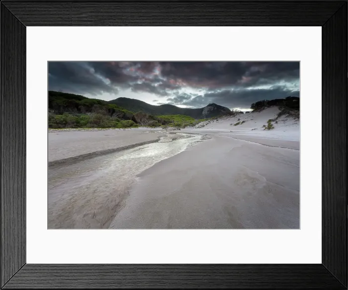 Framed Print : Tidal River at Squeaky Beach