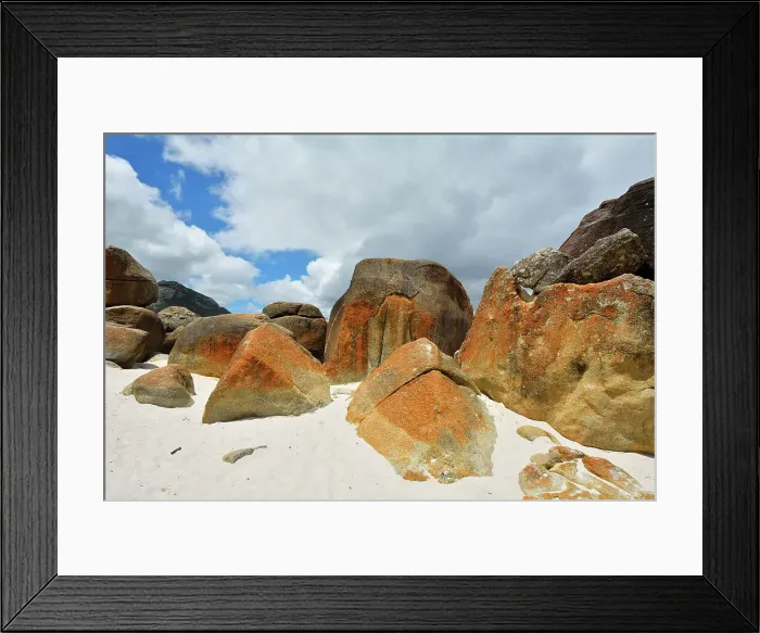 Framed Print : Granite Boulders on the Beach, Squeaky Beach, Wilsons Promontory National Park, Victoria, Australia Framed Print : Granite Boulders on the Beach, Squeaky Beach, Wilsons Promontory National Park, Victoria, Australia