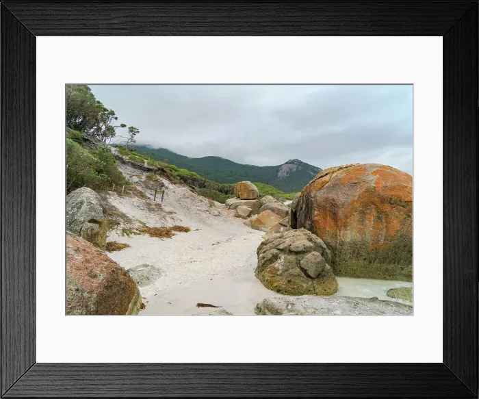 Framed Print : A view of Squeaky Beach | Wilson's Promontory National Park | Victoria | Australia Framed Print : A view of Squeaky Beach | Wilson's Promontory National Park | Victoria | Australia