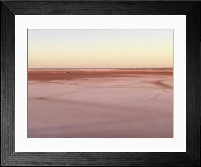 Framed Print : Abstract aerial landscape view of lake Ballard Western Australia