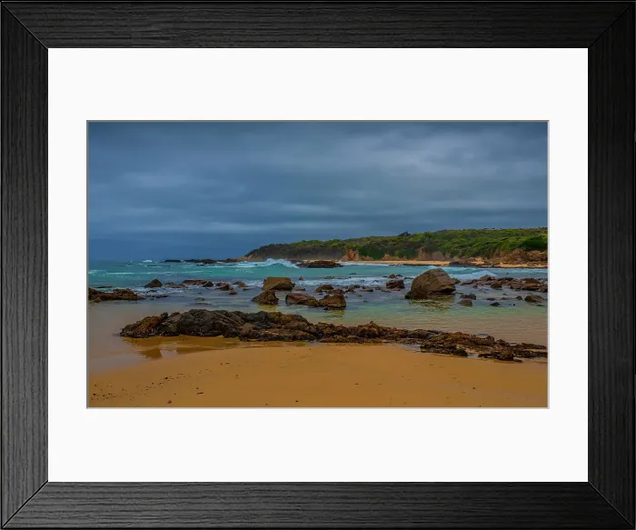 Framed Print : Coastal view at Mystery bay, Narooma, Southern coastline of NSW, Australia