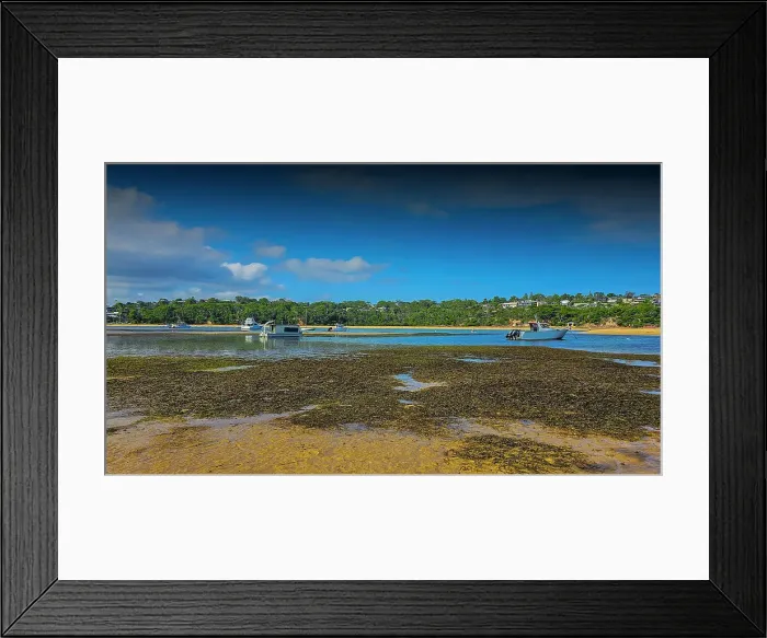 Framed Print : Low Tide Merimbula, Southern coastline of NSW, Australia