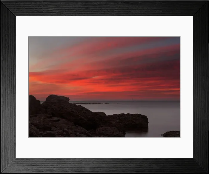 Framed Print : Neon Sunset