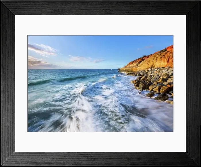 Framed Print : Crashing Waves at Port Noarlunga, Onkaparinga, South Australia