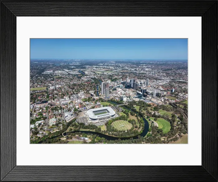 Framed Print : Parramatta aerial view Framed Print : Parramatta aerial view