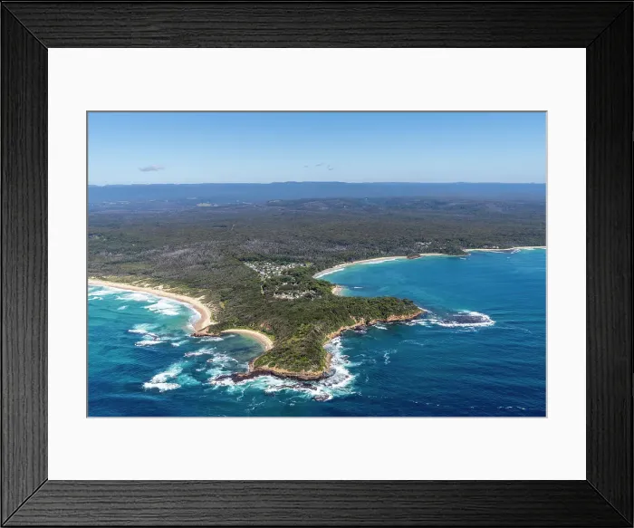 Framed Print : Bendalong. Aerial view of Bendalong, NSW, Australia
