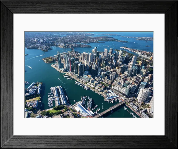 Framed Print : Sydney. Aerial view of Sydney, Australia
