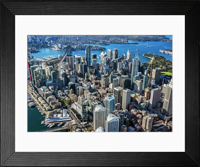 Framed Print : Sydney. Aerial view of Sydney, Australia Framed Print : Sydney. Aerial view of Sydney, Australia