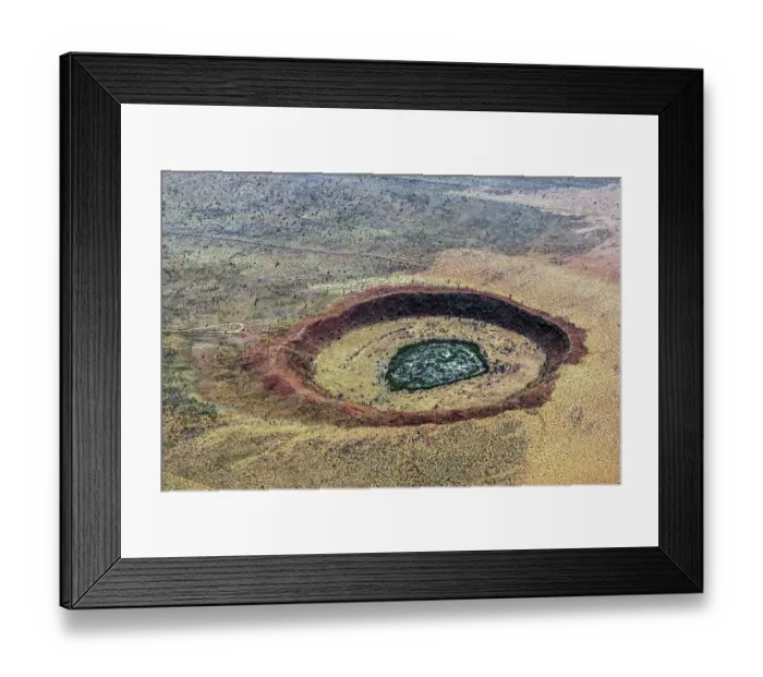 Framed Print : Wolf Creek Meteorite Crater