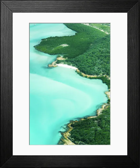 Framed Print : Whitsundays and Whitehaven beach from above. Queensland, Australia Framed Print : Whitsundays and Whitehaven beach from above. Queensland, Australia