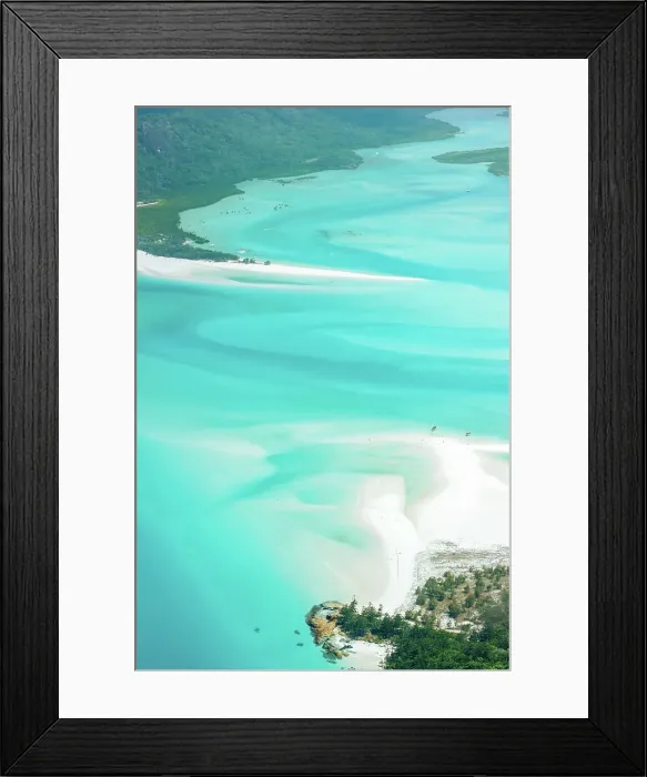 Framed Print : Whitsundays and Whitehaven beach from above. Queensland, Australia Framed Print : Whitsundays and Whitehaven beach from above. Queensland, Australia