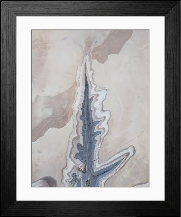 Framed Print : Edge of the King River photographed from a drone perspective, The Kimberley, Western Australia, Australia Framed Print : Edge of the King River photographed from a drone perspective, The Kimberley, Western Australia, Australia