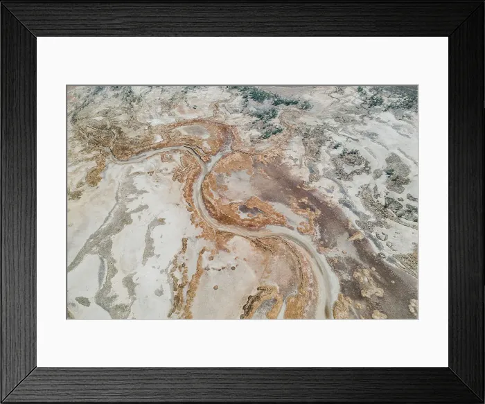 Framed Print : Aerial shot showing a tributary of the King River, The Kimberley, Western Australia, Australia Framed Print : Aerial shot showing a tributary of the King River, The Kimberley, Western Australia, Australia