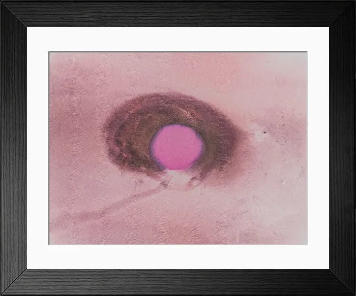 Framed Print : Strange formation on Lake Bumbunga photographed from directly above, South Australia, Australia Framed Print : Strange formation on Lake Bumbunga photographed from directly above, South Australia, Australia