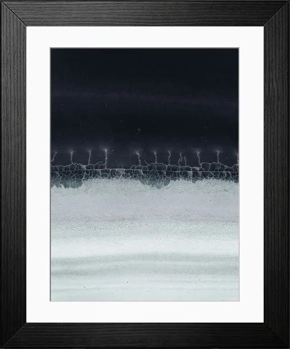 Framed Print : Edge of a salt lake shot from a drone point of view, Lochiel, South Australia, Australia Framed Print : Edge of a salt lake shot from a drone point of view, Lochiel, South Australia, Australia