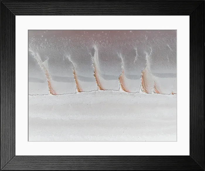 Framed Print : Abstract patterns on a dry salt lake shot from a drone point of view, South Australia, Australia Framed Print : Abstract patterns on a dry salt lake shot from a drone point of view, South Australia, Australia