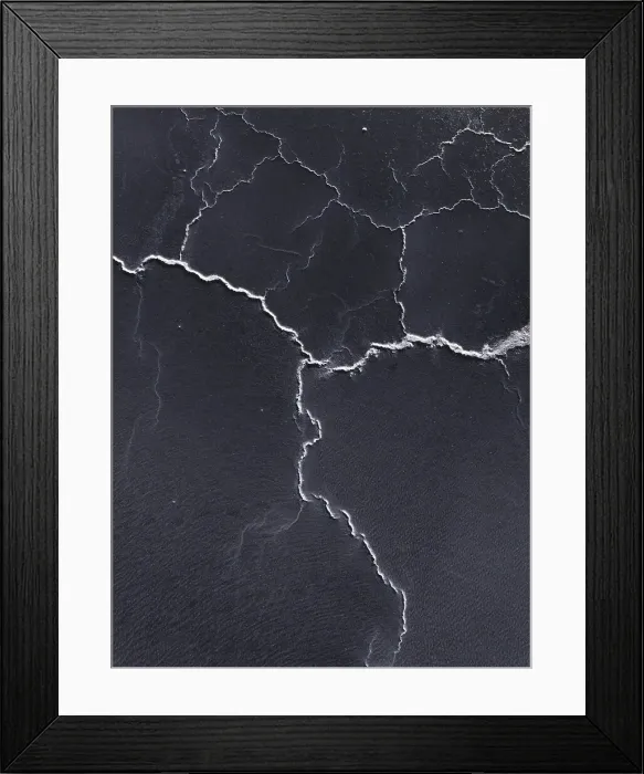 Framed Print : Salt formations in a shallow lake shot from a drone point of view, South Australia, Australia Framed Print : Salt formations in a shallow lake shot from a drone point of view, South Australia, Australia
