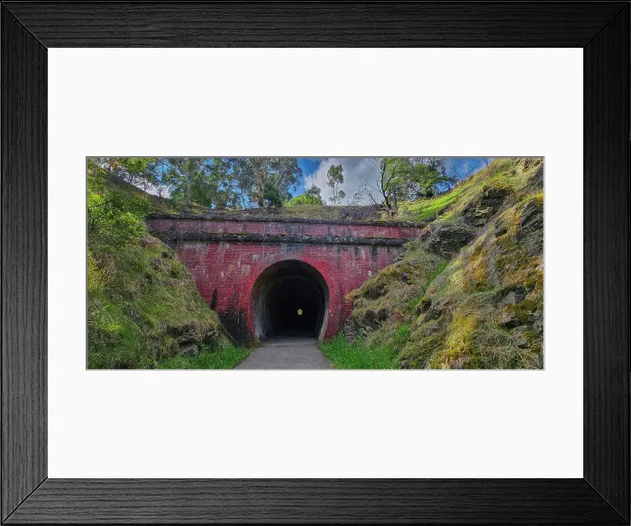 Framed Print : Historic Cheviot Railway brick tunnel near Yea, central Victoria, Australia Framed Print : Historic Cheviot Railway brick tunnel near Yea, central Victoria, Australia