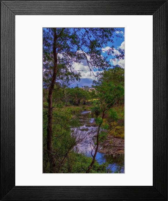 Framed Print : Livingstone River view, Omeo, Alpine Victoria, Australia
