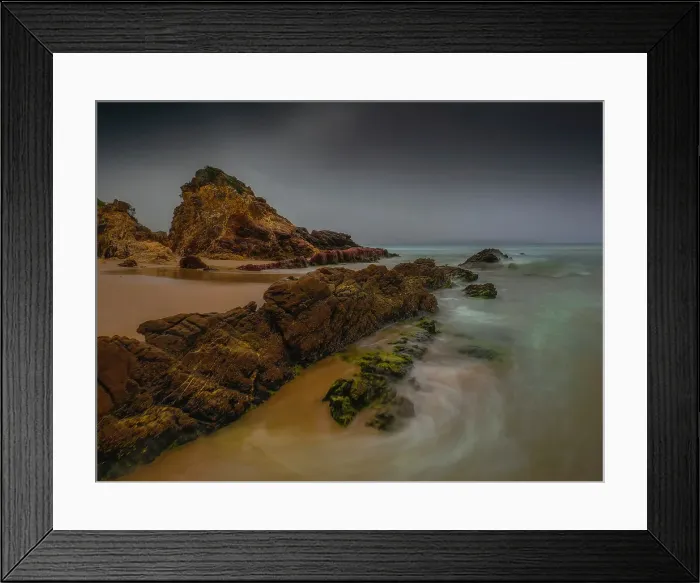 Framed Print : Pambula beach low tide, Southern coastline of NSW, Australia Framed Print : Pambula beach low tide, Southern coastline of NSW, Australia
