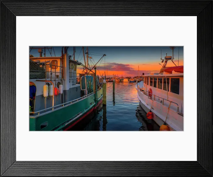 Framed Print : Dawn light on a late summer's morning at the Lakes Entrance Harbour, Victoria, Australia Framed Print : Dawn light on a late summer's morning at the Lakes Entrance Harbour, Victoria, Australia