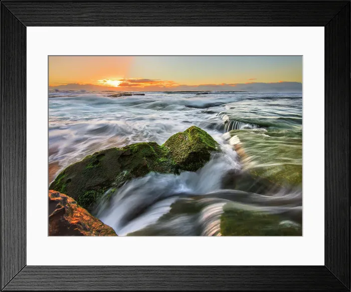 Framed Print : Beautiful flow of Turimetta beach, Sydney