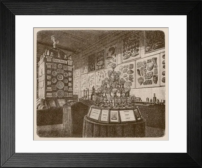 Framed Print : From the Exhibition Palace in Melbourne. The German teaching department Framed Print : From the Exhibition Palace in Melbourne. The German teaching department