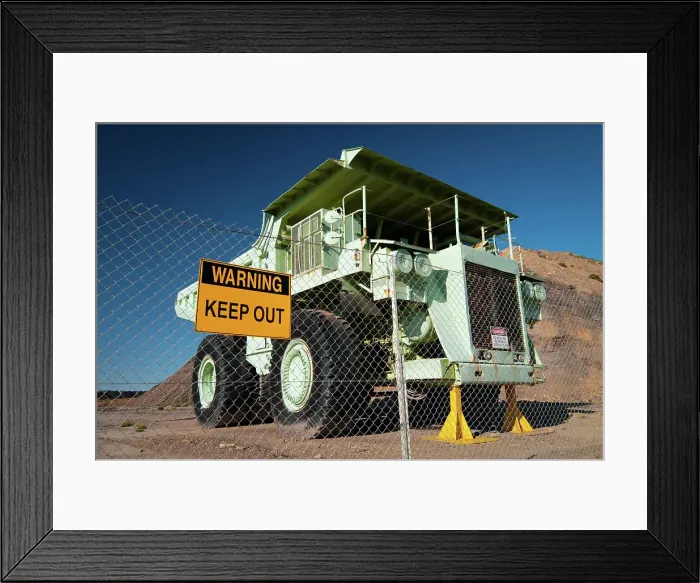 Framed Print : Mine Truck Framed Print : Mine Truck