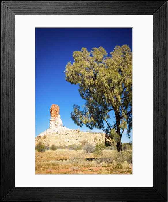 Framed Print : Chambers Pillar in outback Northern Territory