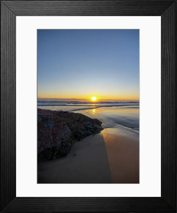 Framed Print : Beach Sunrise