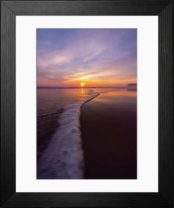 Framed Print : Beach Sunrise Framed Print : Beach Sunrise