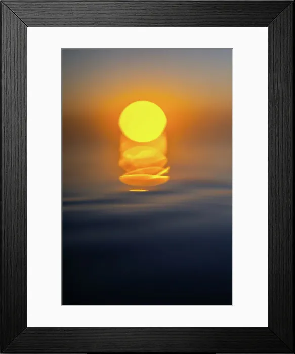 Framed Print : Sunset On Water