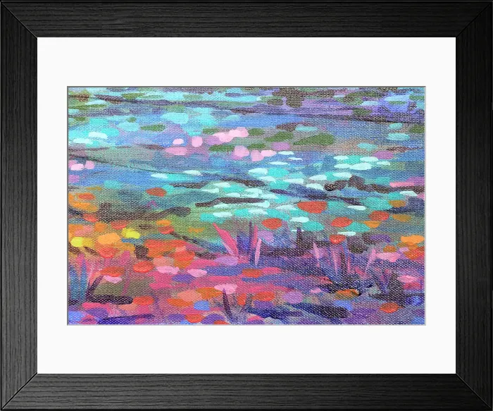 Framed Print : Detail of Landscape Painting for Background Grunge Original Acrylic Painting Framed Print : Detail of Landscape Painting for Background Grunge Original Acrylic Painting