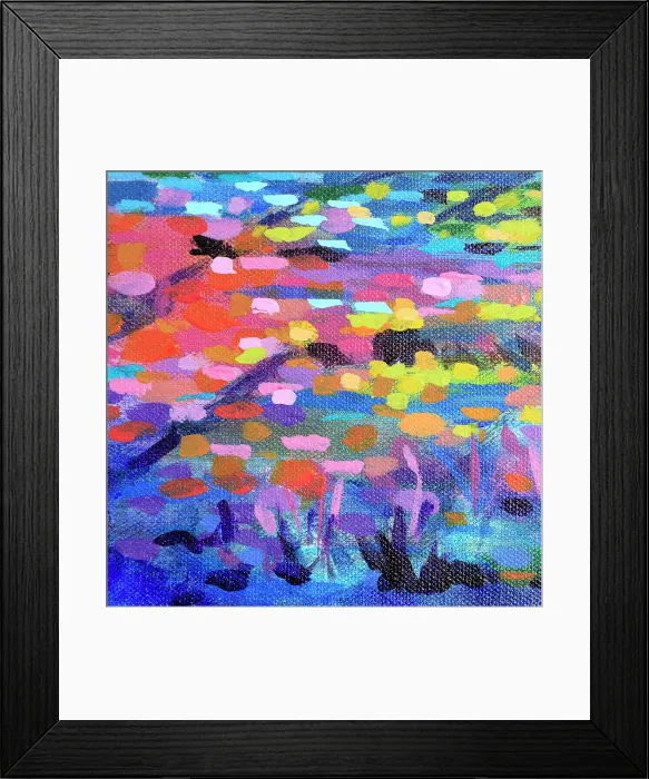Framed Print : Detail of Landscape Painting for Background Grunge Original Acrylic Painting Framed Print : Detail of Landscape Painting for Background Grunge Original Acrylic Painting