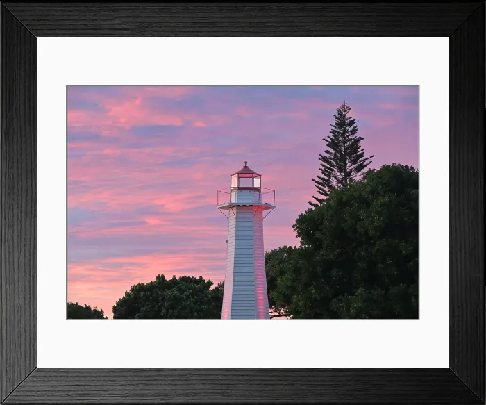 Framed Print : Cleveland Point Light Lighthouse